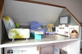 My never ending search for a dollhouse for our 18 dolls led me to build my own. American Girl Dollhouse