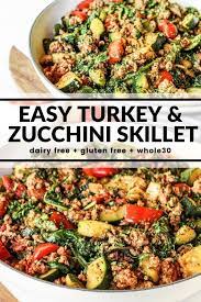 Easy Turkey Zucchini Skillet Ground Turkey And Zucchini Recipe Healthy Turkey Recipes Ground Turkey Recipes Healthy