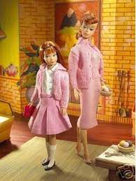 Featured here are the matching cardigan and shell sweaters in wool. Knitting Pretty Barbie Skipper Giftset The Classic Doll
