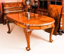 Early 20th Century Edwardian Queen Anne Revival Dining Table And 8 Chairs Dining Table Walnut Dining Chairs Walnut Dining Table