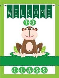 Get ready to give them the classroom theme of their dreams (and yours too!). Monkeys Classroom Decor Welcome Poster 18 X 24 You Personalize Classroom Decor Classroom Themes Teacher Welcome Signs