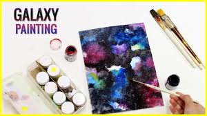 Cut down your watercolor paper so it's easier to work with and lay it on your board. Diy I Galaxy Painting Using Watercolours Kidsstoppress