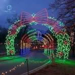 Park Lighting Decors Street Christmas Decorations Giant 3D LED Arch Tunnel  Motif Lights Fantasy Colorful Lighting