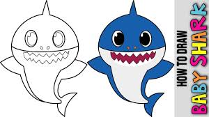You can also find pinkfong in this illustration, the brand character of the company, a pink fox. Baby Shark How To Draw Baby Shark Como Dibujar A Bebe Tiburon Drawing Tutorial Step By Step Youtube