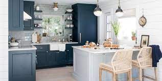 Don't hesitate to use gray wall colors in your kitchen. 15 Blue Kitchen Design Ideas Blue Kitchen Walls