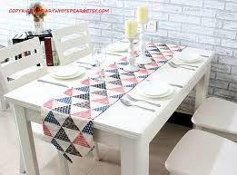 Coffee Table Runner Geometric Navy Pink Triangle Party Wedding Centerpiece To Her Gift Custom Pillo Coffee Table Runner Geometric Table Table Runners