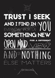 Metallica Nothing Else Matters Rock N Roll Metal By Ktposters Metallica Lyrics Lyric Poster Metallica