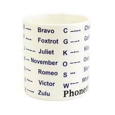 The lapd los angeles police department phonetic alphabet is still in use, with some variations, by the lapd and other us agencies. Leonardo Premium Phonetic Morse Alphabet Educational Ceramic Fine China Mug White Perfect Coffee Mug With Phonetic
