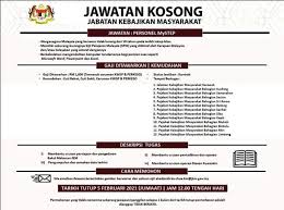 Jabatan kebajikan masyarakat (jkm) merupakan salah satu jabatan / agensi yang bertanggungjawab menyediakan bantuan kewangan buat kumpulan sasar yang di dalam kesusahan. Jawatan Iklan Pejabat Kebajikan Masyarakat Jobs Hub