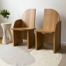 Bluff Side Chair Pair Side Chairs Chair Sculptural Furniture