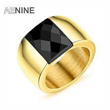 Vnox Stylish 8mm Flexible Rotatable Chain Ring For Men Stainless Steel Wedding Band Unisex Stainless Steel Wedding Bands Mens Rings Fashion Black Crystal Ring