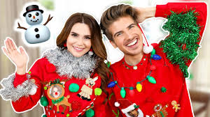 Ugly Sweater Challenge Ft Joey Graceffa Youtube This ugly christmas sweater brings that expression to life. ugly sweater challenge ft joey graceffa
