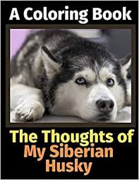 Download printable siberian husky coloring page. Amazon Com The Thoughts Of My Siberian Husky A Coloring Book 9781713342083 Activity Books Brightview Books