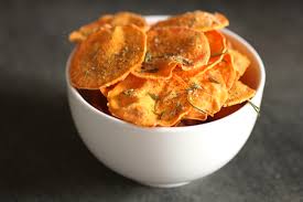 Sweet potatoes are a healthy alternative to regular potatoes and processed foods, providing vitamins and a good source of fiber. The Bitten Word Microwave Sweet Potato Chips