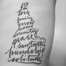 A Newly Inked Jillian Schiavi Tattoo For A Dear Friend In Idaho Hence The Shape Of The Design Idaho Jillyinktattoos Call Text Tattoo Tattoos Word Tattoos