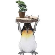 Bijzettafel Mr Penguin Met Een Originele Look Gemaakt Van Polyresin Natuursteen En Kunststofhars Een Echte Blikvanger V Penguins Penguin Decor Side Table