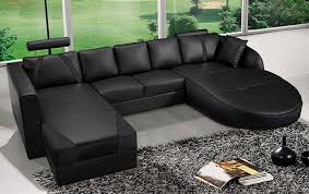 Safavieh serta skyline furniture sofas 2 go truly home z by novogratz zm home armless sectional seats corner sectional seats futon frames futon sets left arm. Cream And Black Ultra Modern Italian Leather Sectional Sofa Contemporary Design Home Garden Furniture Black Sectional Sofas