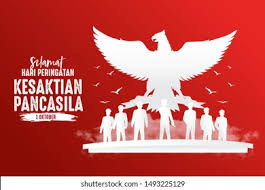 Pancasila adalah ideologi dasar bagi negara indonesia. Indonesian Holiday Pancasila Day Illustrationtranslation October Stock Vector Royalty Free 1493225129