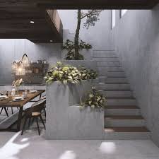Die Holzpaneele Auf Der Treppe Und Die Holztafelung Im Zwischengeschoss Sorgen Fur Holz Treppen Design Moderne Hausentwurfe Architektur Innenarchitektur