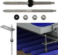 Solar hanger bolt, universally used for roof mounting