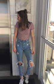 If you're wondering how to style them, it's truly up to you. Shirt Aesthetic Mom Jeans Outfit Novocom Top