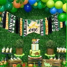 See more ideas about jungle theme cakes, themed cakes, cupcake cakes. Safari Jungle Wild 1st Birthday Cake Topper Jungle Animal Theme Party Decoration For Kids Birthday Party Favors Shopee Philippines