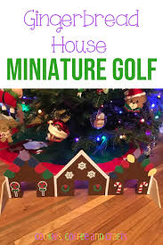 Gingerbread House Miniature Golf Cookies Coffee And Crafts Fun Christmas Games Christmas Games For Kids Christmas Party Games For Kids