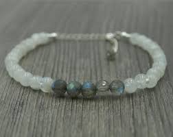 Labradorite And Rainbow Moonstone Bracelet Labradorite In 2020 Multi Gemstone Bracelet Moonstone Bracelet Black Diamond Ring Engagement