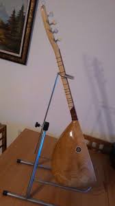 El Yapimi Oyma Kestane Kisa Sap Baglama Muzik