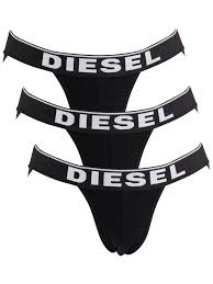 Diesel 3 Pack Jockstraps Black