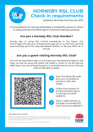 A qr code is just like a bar code with the information that can be read by a smartphone camera. Covid Update Hornsby Rsl