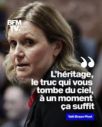 L'héritage, c'est « un truc qui tombe du ciel » et il faut y mettre fin.  C'est ce qu'assure en substance Yaël Braun-Pivet, la présidente macroniste  de l'Assemblée nationale qui appelle à