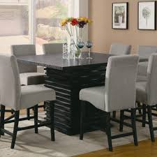 Maybe you would like to learn more about one of these? Bloomsbury Market Mcguffin Sophisticated Wooden Counter Height Dining Table Square Dining Room Table Dining Room Furniture Sets Dining Table Black