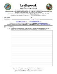 Merit Badge Worksheets