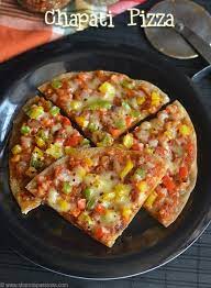 Chapati Pizza Recipe Easy No Oven Pizza Sharmis Passions Chapati Recipes Pizza Recipes Easy Breakfast Recipes Indian