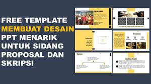 Slide ppt skripsi yang menarik masih susah dicari di internet. Free Template Membuat Desain Ppt Menarik Keren Untuk Sidang Proposal Skripsi Youtube
