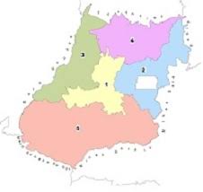It is bounded by the states of tocantins on the north, bahia and minas. Mapas Das Mesorregioes Do Estado De Goias Ibge Imb