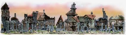 The assembling is easy, clean and safe: Fantasy Ruins Archives Printable Scenery