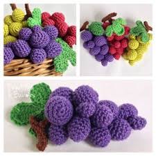 Le Raisin Broutilles Babioles Fruits En Crochet Crochet Diy Cadeaux En Crochet