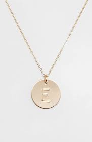 Nashelle 14k Gold Fill Initial Disc Necklace Nordstrom Initial Necklace Gold Initial Disc Necklace Gold Chains For Men