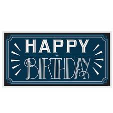 My blood type is b negative. Amscan Happy Birthday Man Horizontal Banner Wayfair