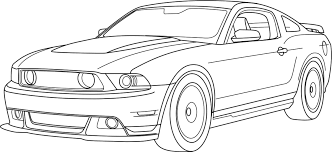 Chinese dragon coloring pages to print. Ford Mustang Gt Drawing Ford Mustang 2019