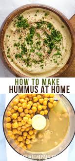 How To Make Hummus At Home Vegetarian Recipes Easy Vegetarian Recipes Hummus