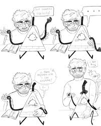 Bill Cipher and Bipper- Dipper Pines- Wendy Corduroy- a rapetacular!