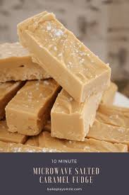 This is a quick & delicious microwave fudge recipe that only takes 15 minutes to make. Microwave Salted Caramel Fudge 5 Ingredients Bake Play Smile