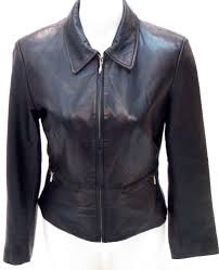 Banana Republic Black Calfskin Tailored Cropped Leather Jacket Size 6 Cropped Leather Jacket Leather Jacket Jackets For Women