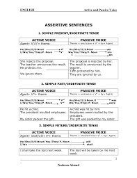 We use words like sometimes, often. Active And Passive Voice With Example