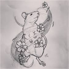 Shop Doodle Anyone Like This For A Tattoo In South Jersey Rat Tattoo Rat Tattoo Animal Tattoos Line Tattoos