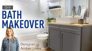 In generations past, bathrooms were purely valued for their functional use, allowing people to maintain hygiene and prevent the spread of diseases. Blogger Vs Builder Grade Bath Amber Interiors Youtube