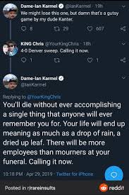 On their date there is a lull in the conversation and the boy decides to heed his brother s advice. Bsloanee S Tweet Iankarmel With It Being Nuggets Blazers Again Can We Revisit One Of The Most Savage Roasts You Ll Ever See On This App Trendsmap